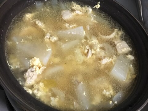 ほっこり 豚肉と白菜の卵スープ